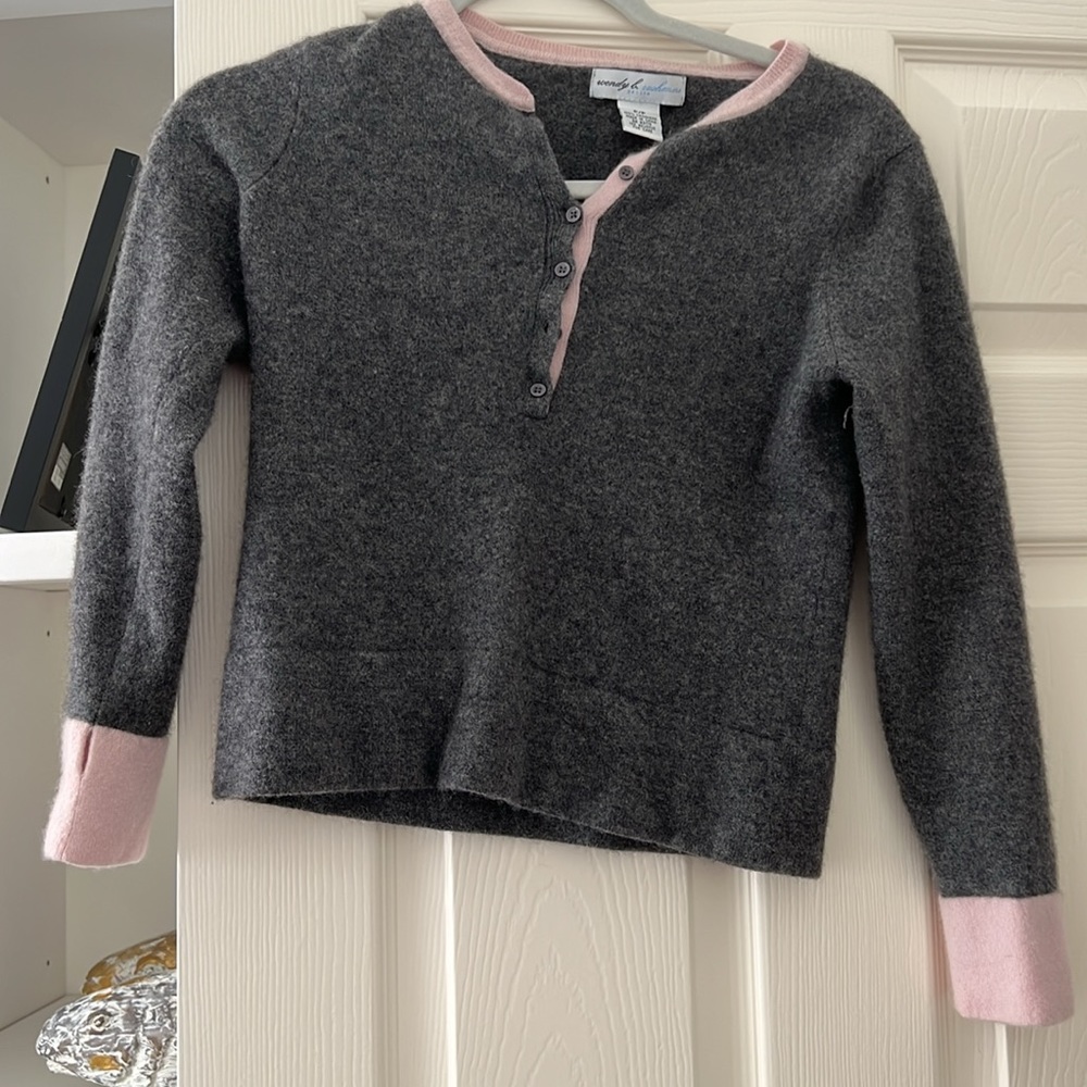 Wendy B. Cashmere Grey Sweater
